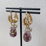 ボタニカルドロップピアス