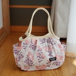 サイドポケットのグラニー 　くすみカラーのお花