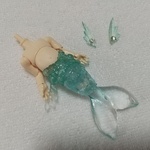 【B品】人魚 素体 ラムネ/ホワイティ  #オビツ11 サイズ 