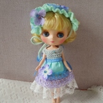 MB-218[ミディブライス 紫陽花ワンピ４点セット] アウトフィット Blythe outfit　よしえ屋