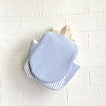 ⭐︎new color⭐︎ひょっこりアニマルのベビーリュック　ブルー　名入れ可能