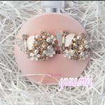 スワロフスキー×ちょうちょ ピアス♡イヤーカフ