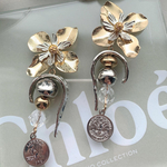 shellandsea  メタルフラワー×デザインチャーム×コインタッセル×ピアスorイヤリング