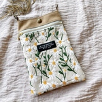 【再販】刺繍が可愛い♡スマホポーチ/ショルダー（ブラウン）/敬老の日