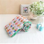 ８重ガーゼマフラーフェイスタオル*ハッピーモンキー*monkey*ビタミンカラー*大人の楽しい柄*限定グリーン*お子様にも*お布団ガーゼ*汗拭き