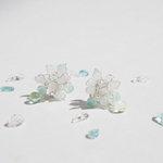 白い紫陽花のピアス・イヤリング