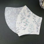 ボタニカル柄マスクの2枚セット 