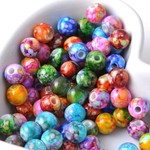 【直輸入】マーブルビーズ*30個セット*8mm*      