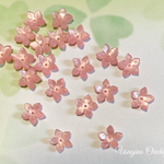 お花のアセテートパーツ　桜色　１０個
