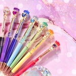 カラフル魔法のジュエルハートボールペン💎ゴールド金具