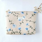4ポケット付・大きめポーチ　＊マチ約4cm タイプ　/ポピーBE×BL