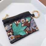 【ミニ】インド刺繍のファスナーポーチ