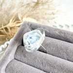 silver color.*･ﾟコロンと薔薇ring(パウダーブルー).ﾟ･*.#283
