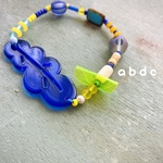 ネオンカラー　BLUE &YELLOW 2 カラフルブレスレット