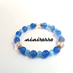 【再販】マリンブルー デザインブレスレット ninirosso 
