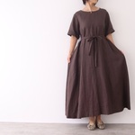半袖ワンピース　リネン  No.99-05