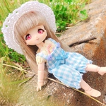 ギンガムチェックの空模様なサロペット💭🌈トップスセット
