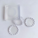 【 鏡面仕上げ 】 円 モールド 25mm シリコンモールド 厚さ 3.5ミリ ペンダント イアリング アクセサリー 樹脂型取り レジン  【M-8】送料無料