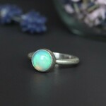 まるまる天然オパール1.10ct シルバーリング　一点物