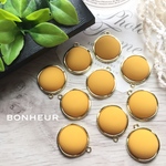 New【送料無料】春色  マットカラー  カン付きカボション  4pcs
