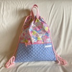 【ｓ様オーダー品】ナップサック・水筒肩紐カバー★ハートユニコーン