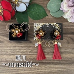つまみ細工　ピアスorイヤリング 指輪セット💍