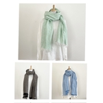 リネン100%使用　大判ストール