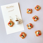 フルーツデニッシュと紅茶のピアス　イヤリング