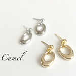 ジルコニア×ミニゴールドフープピアス／イヤリング