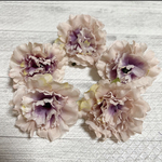 カーネーション　造花 アーティフィシャルフラワー　ハンドメイド 材料 素材　花材　パーツ　薄紫色　パープル
