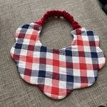 新作★大型犬用　レッド系チェックのもくもくスタイ★