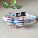 海賊キャット⚓ オシャレな水兵猫ちゃん⛵️猫首輪