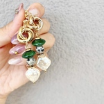 ツイストゴールドとパールのピアス 