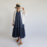 ８月３１日まで夏ＳＡＬＥ『マーメイド 大人甘めのふりフリル ワンピース 』ＤＥＮＩＭデニムゆったりH38