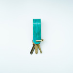 COMPACT RING KEY CASE  [  blue gradation leather ] レザーキーケース