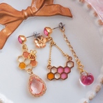 桜蜜ピアス【 深桜 】( ローズ )