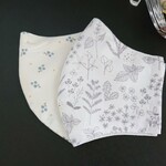 デコレクションズマスク2枚セット (ネイチャーリーフとブルーフラワー)