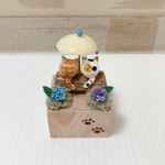 紫陽花とねこ