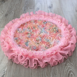 sskkakrua様✨御専用でございます　　　　　　　ピンクRoseカフェマット✨犬用　円形（直径58ｾﾝﾁ程）