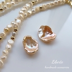 new☆ケシパール花びらピアス