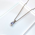 サファイア Silver925 ネックレス 4mm(0.32ct)