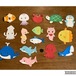Summer SALE中　　海の生き物　魚　夏祭り　魚釣り　壁面飾り　壁面
