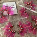 再販×5  PVC charm Flower 【ピンク】