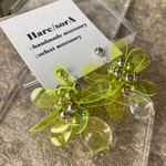 【6/6～販売(再販無し)】PVC Flower pierce 【yellow】