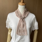 コットン・パイナップル模様のミニマフラー