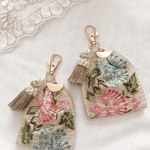 紫陽花𓇬𓂂𓈒刺繍リボンチャーム♡