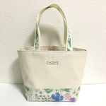 持ち手も可愛い♡リバティ＊イルマ(9B)×帆布　ミニトートバッグ