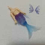 人魚素体 紫陽花クリア/ホワイティ #ねんどろ  サイズ