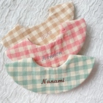 summer check bib⋆⸜ ⚘ ⸝⋆ 名入れ スタイ  名前入りまんまるスタイ