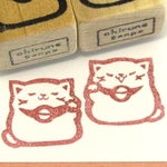招き猫セット・ゴム版はんこ